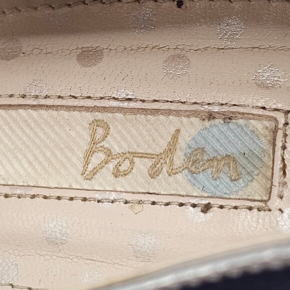 Boden Cordelia Navy Blue Peep Toe Double Strap High Heel Pumps Size EU 39| US 8 - Picture 7 of 16